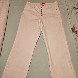 Lilly Pulitzer White Buttonfly Denim Size 4